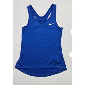 Nike Pro Tank Top Women's Small Racerback‎ Dri-FIT Athletic Blue Sleeveless